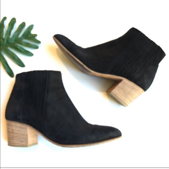 Vince Shoes - Vince Haider Suede Booties Black 9.5